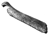 Renne broutant sur un baton perce (Suisse, Thayngen) (Magdalenien